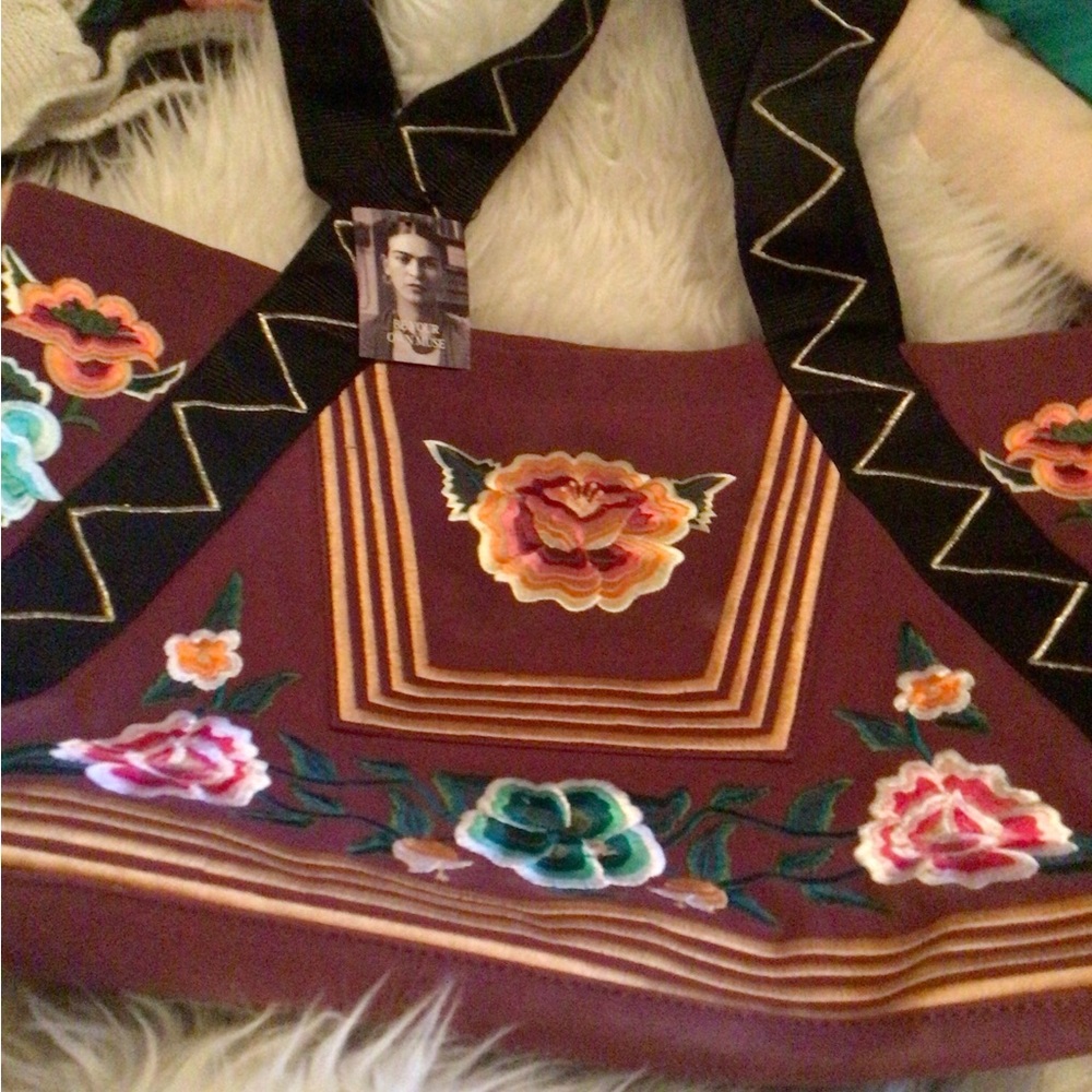 NEW! RArE WyethxFrida boho floral bag - Picture 4 of 5